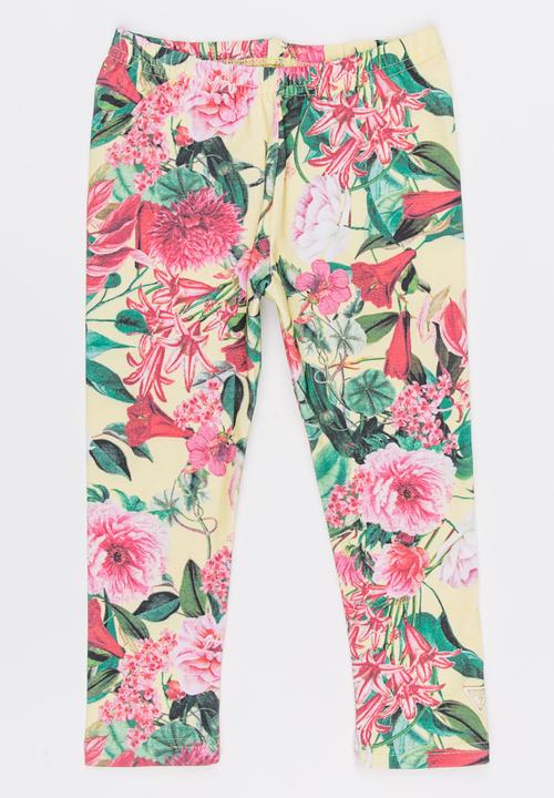 GUESS - Tropical Printed Leggings Multi-colour