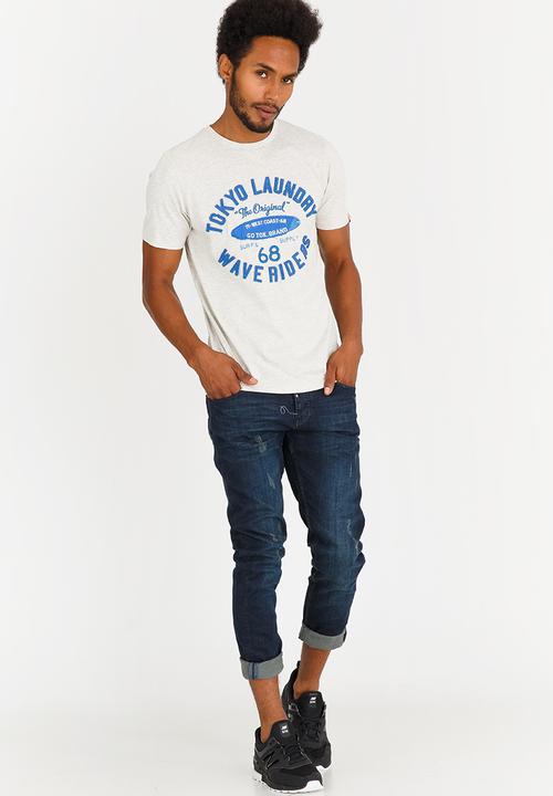 Tokyo Laundry - Waveriders Tee Grey