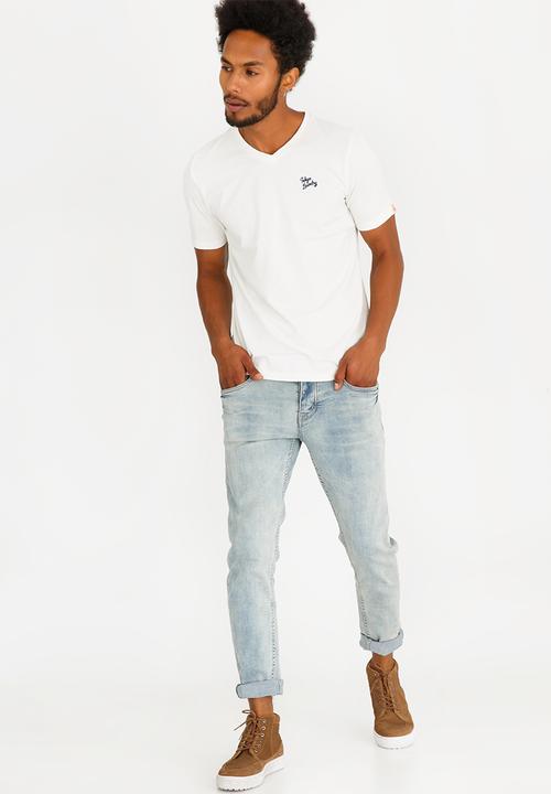 Tokyo Laundry - Essentials V Neck Tee Off White
