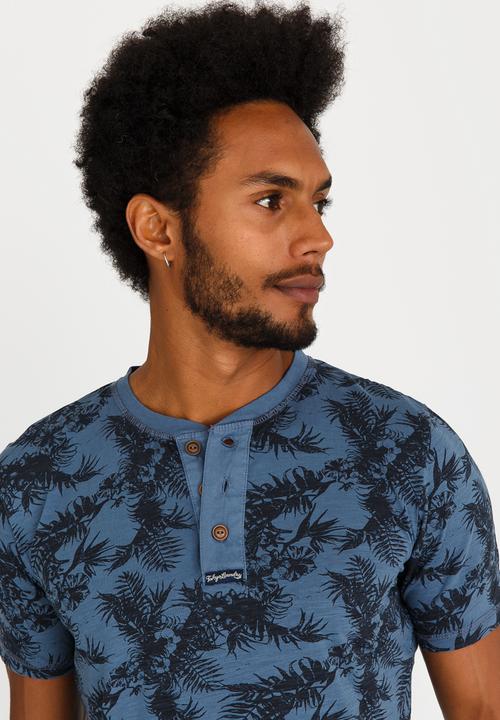 Tokyo Laundry - Otto Crew Neck Tee Mid Blue