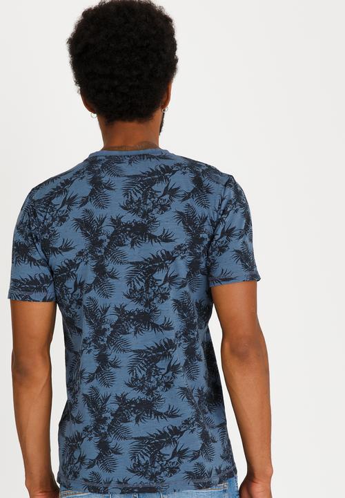 Tokyo Laundry - Otto Crew Neck Tee Mid Blue