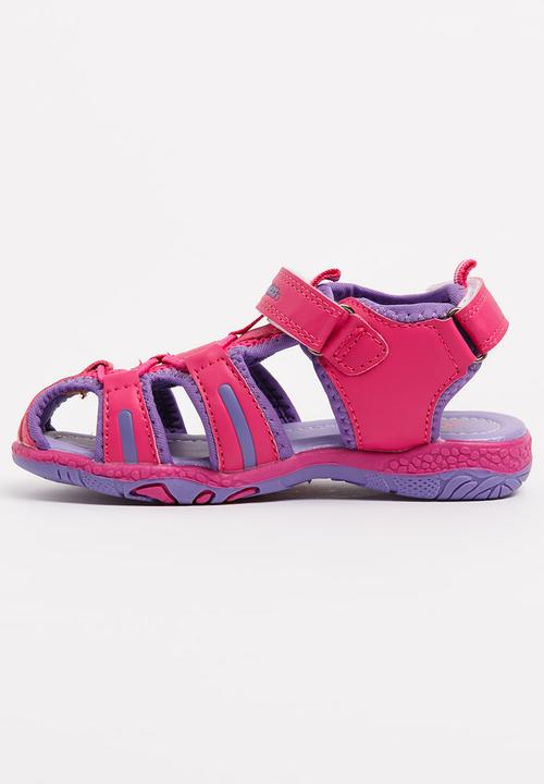 Bubblegummers - Velcro Strap Sandals Mid Purple