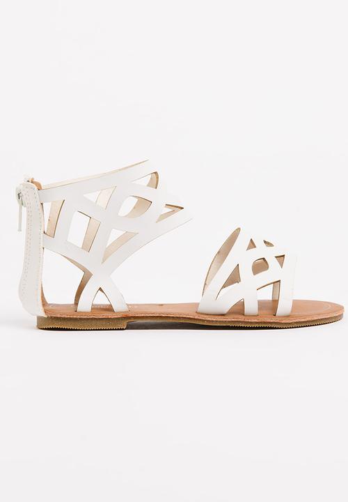 Jumbo - Cut-out Girls Sandal White