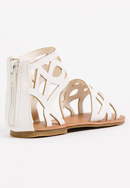 Jumbo - Cut-out Girls Sandal White