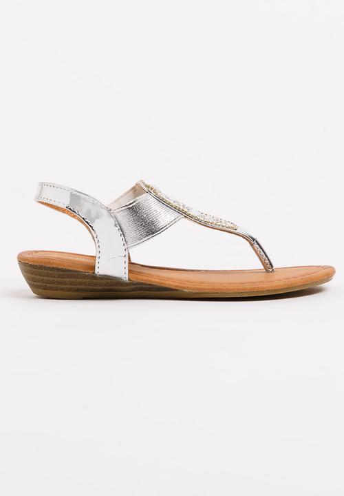 Jumbo - T-bar Sandal Silver