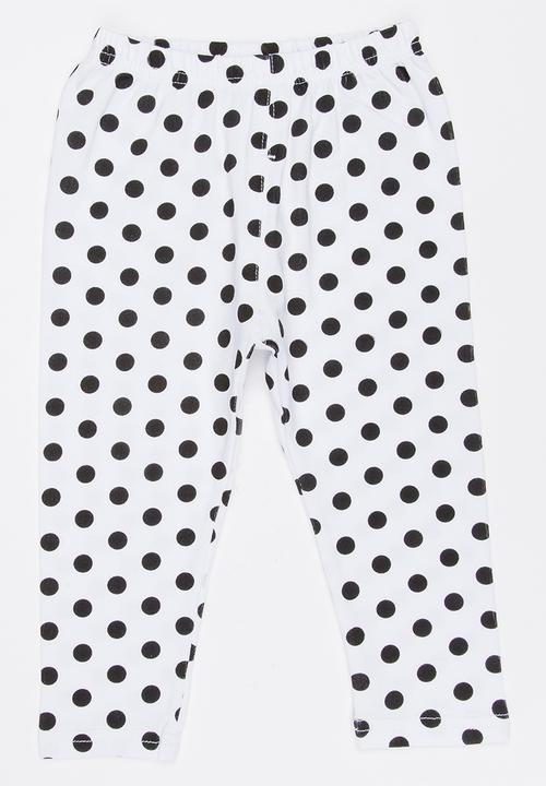 Pop Candy - Polka Dot Leggings White