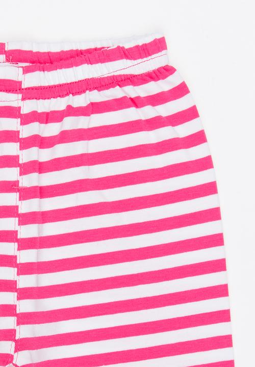 Pop Candy - Stripe Leggings Mid Pink