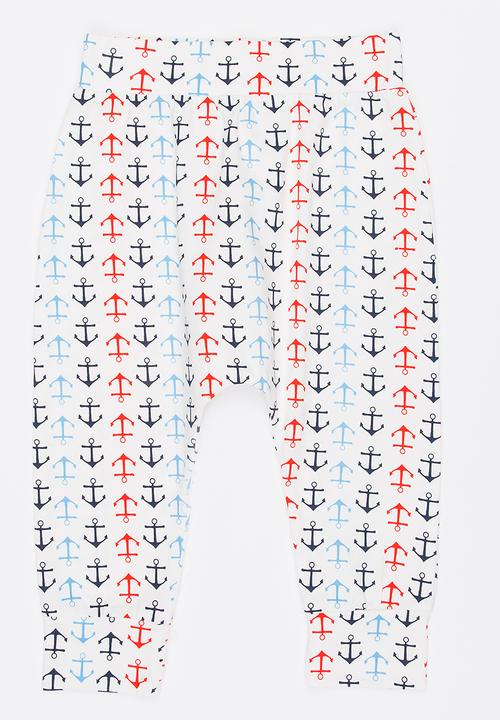 Pop Candy - Printed Harem Pants Multi-colour