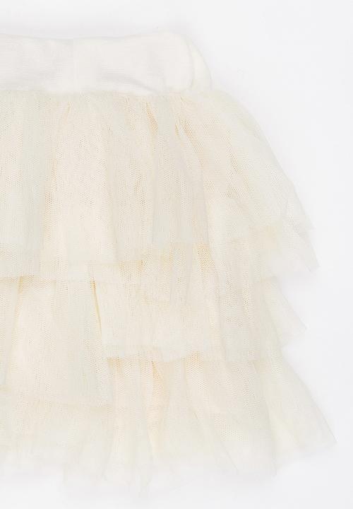 Pop Candy - Tierred skirt Off White