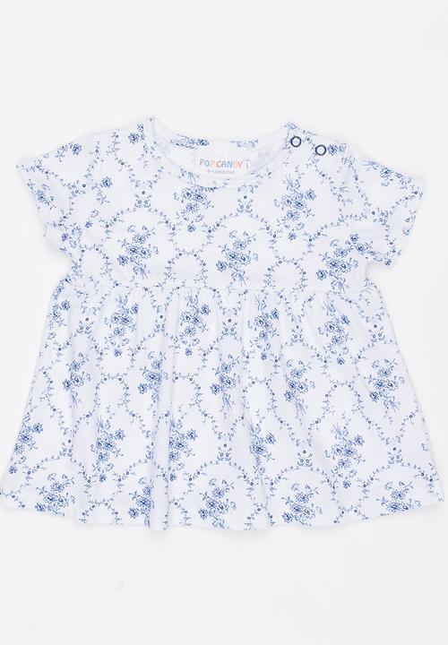 Pop Candy - Floral Dress Blue
