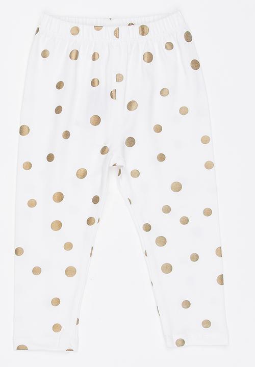 Pop Candy - Polka Dot Leggings White
