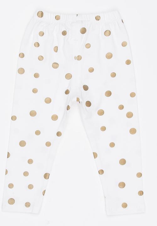 Pop Candy - Polka Dot Leggings White