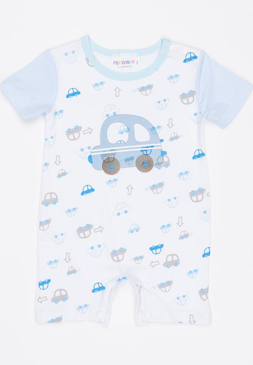 Pop Candy - Car Romper Blue
