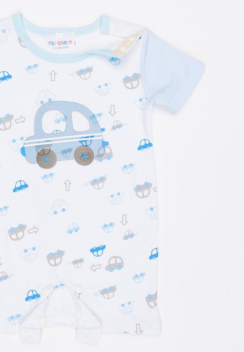 Pop Candy - Car Romper Blue