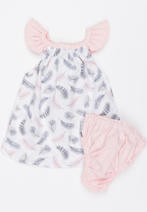 Poogy Bear - Feather Woven Dress Multi-colour