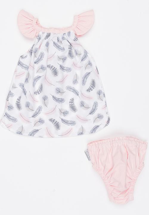 Poogy Bear - Feather Woven Dress Multi-colour