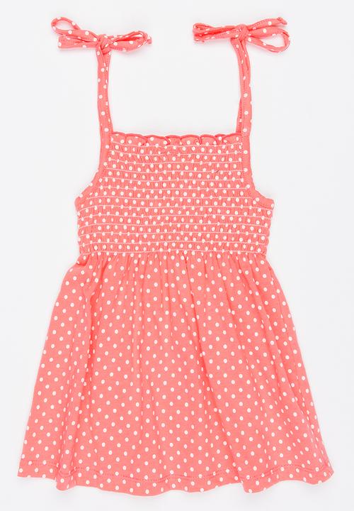 Pop Candy - Printed Dress Coral