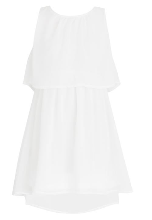 Rebel Republic - Chiffon Hi-Low Dress Off White