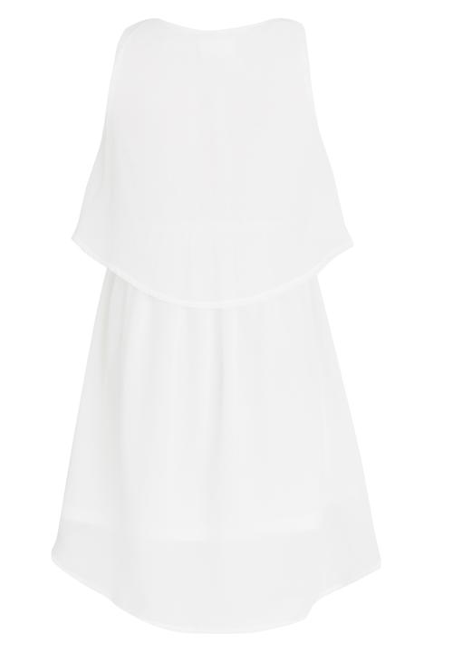Rebel Republic - Chiffon Hi-Low Dress Off White