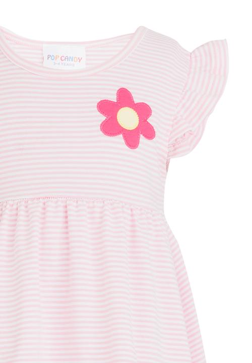 Pop Candy - Stripe Dresses Mid Pink