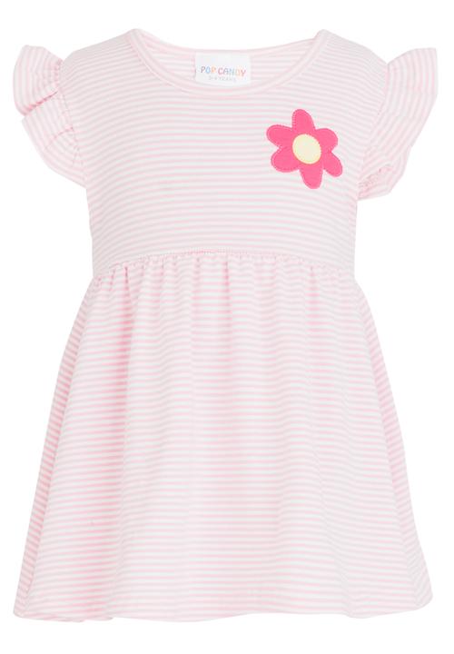 Pop Candy - Stripe Dresses Mid Pink