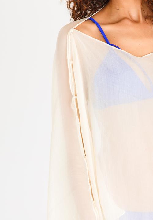 Lithe - Sheer Swim Cover-up Pale Yellow