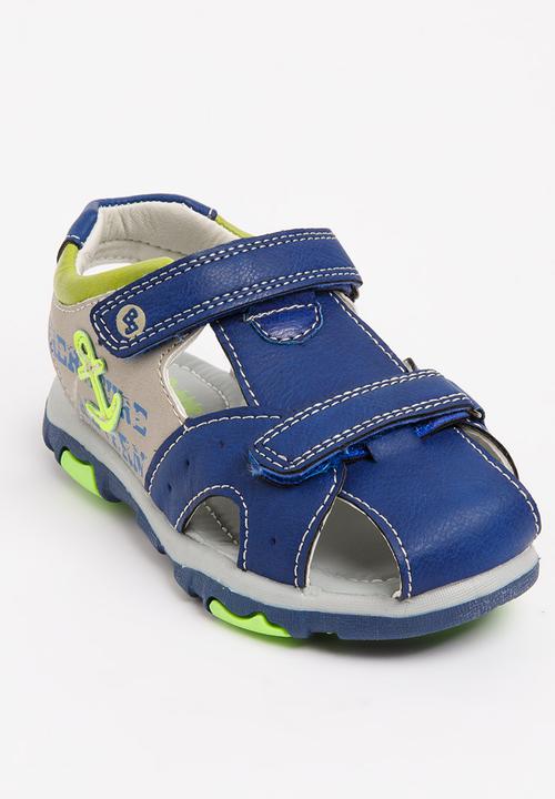 Bubblegummers - Velcro Strap Sandals Blue