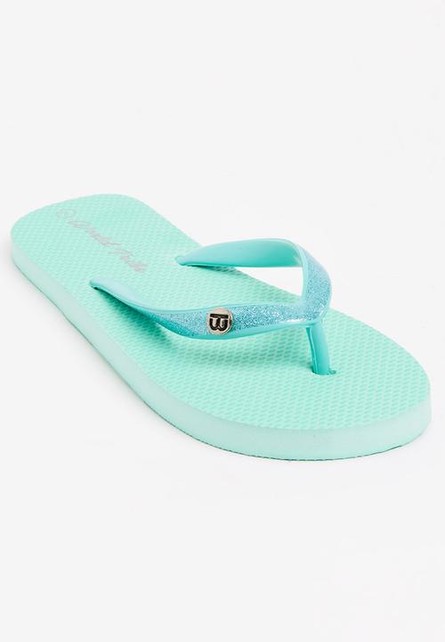 World Tribe - Little Treasure Girls Flip Flops Mint