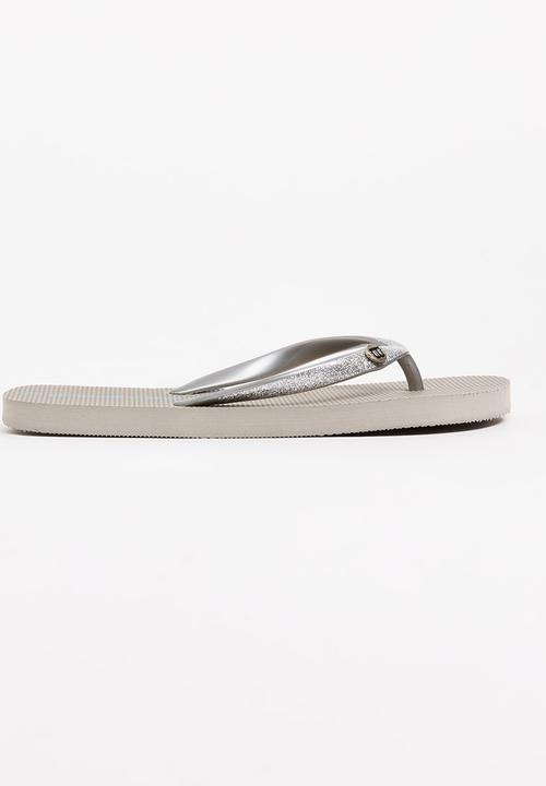 World Tribe - Little Treasure Girls Flip Flops Silver