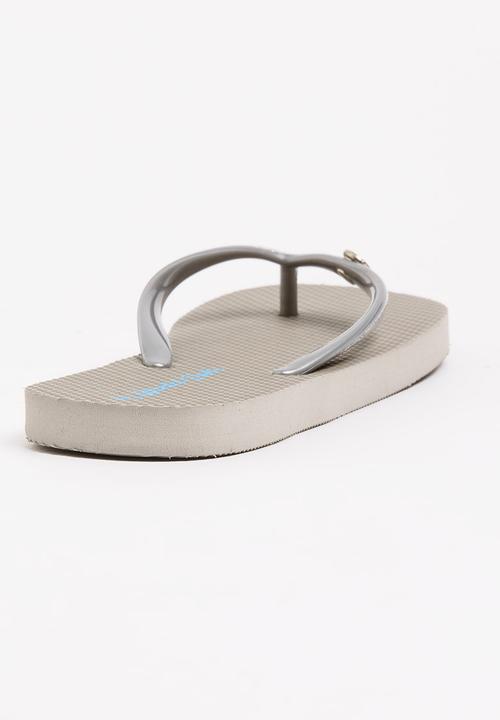 World Tribe - Little Treasure Girls Flip Flops Silver