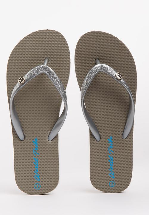 World Tribe - Little Treasure Girls Flip Flops Silver