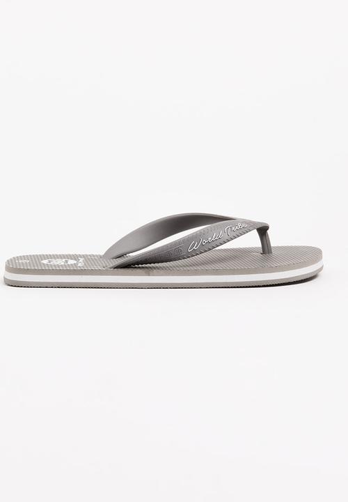World Tribe - Ultimate Boys Flip Flops Dark Grey