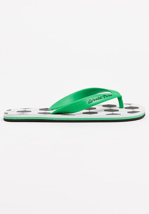 World Tribe - Ishibobo Boys Flip Flops White