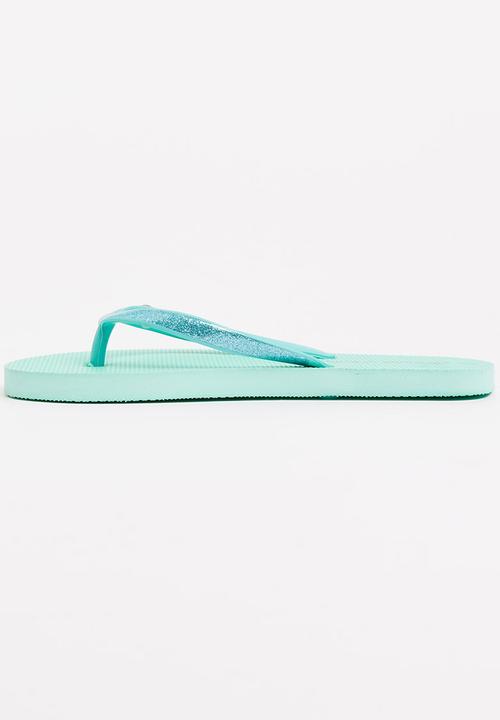 World Tribe - Little Treasure Girls Flip Flops Mint