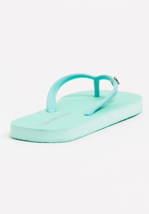 World Tribe - Little Treasure Girls Flip Flops Mint