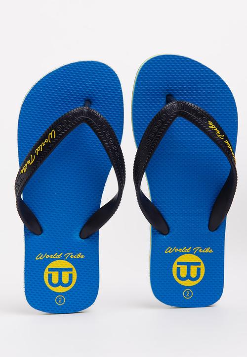 World Tribe - Ultimate Boys Flip Flops Blue