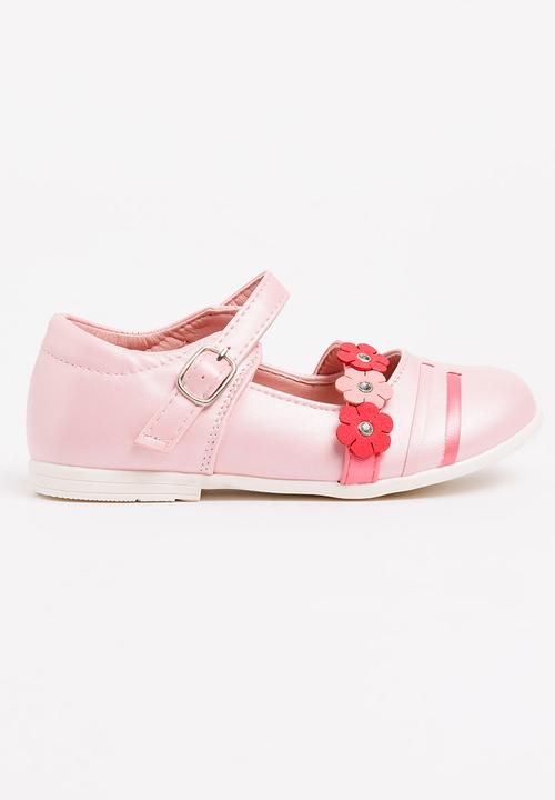 Bubblegummers - Flower Detail Pumps Rose