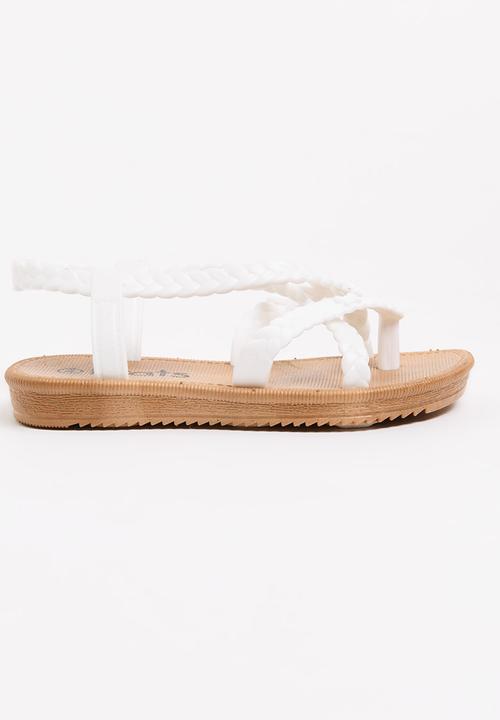 Jumbo - Girls Strappy Sandal White
