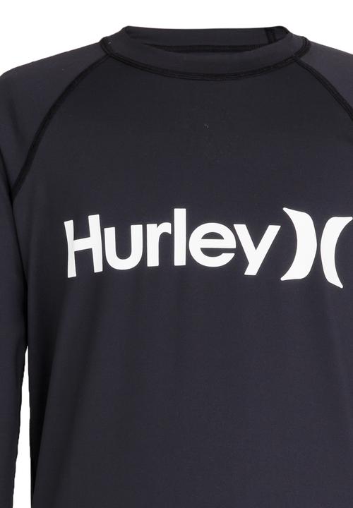 Hurley - One & Only Long Sleeve Rash Vest Black