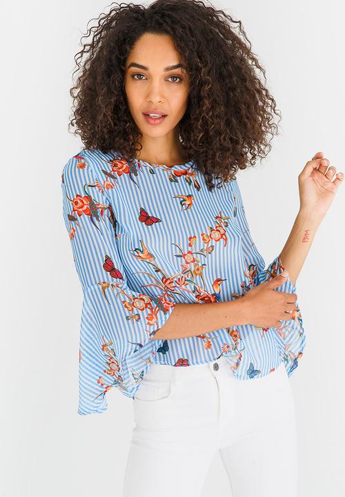 SISSY BOY - Bell of the Ball Printed Top Blue