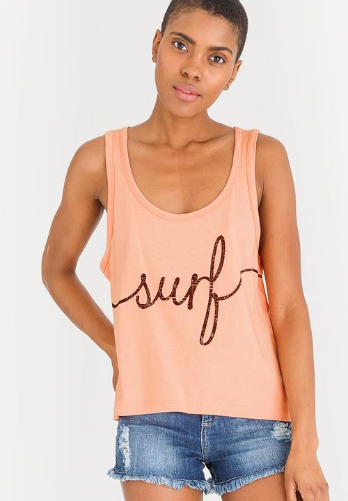 Billabong  - Journey Racer Back Tank Pale Pink
