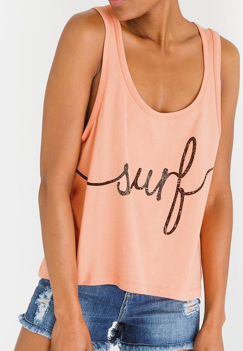 Billabong  - Journey Racer Back Tank Pale Pink