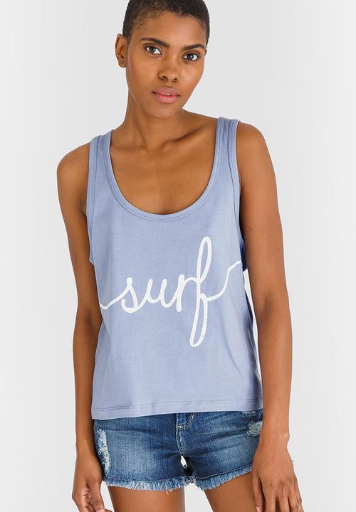 Billabong  - Journey Racer Back Tank Pale Blue