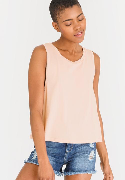 Billabong  - Sun Bleached Muscle Tee Pale Pink