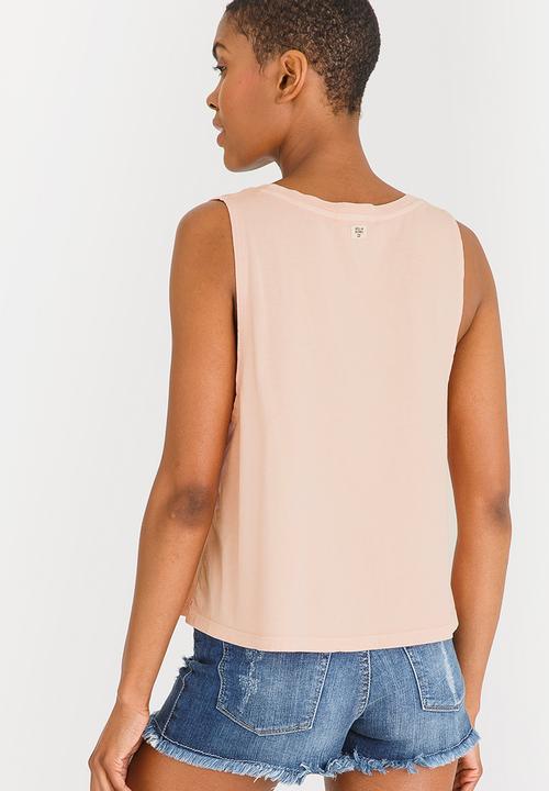 Billabong  - Sun Bleached Muscle Tee Pale Pink