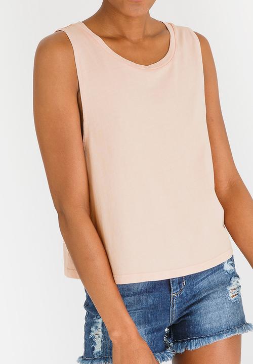 Billabong  - Sun Bleached Muscle Tee Pale Pink