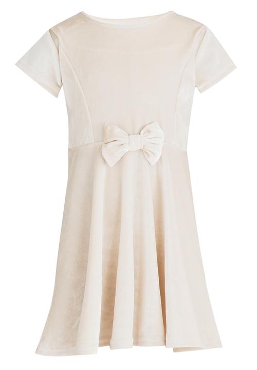 See-Saw - Velour Cap Sleeve Dress Milk