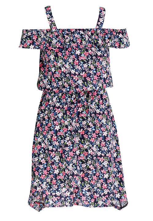 Rebel Republic - Woven Bardot Dress Multi-colour