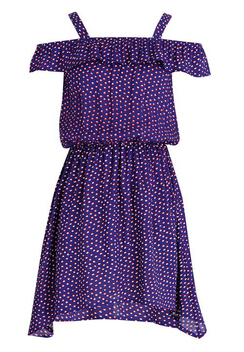 Rebel Republic - Woven Bardot Dress Multi-colour