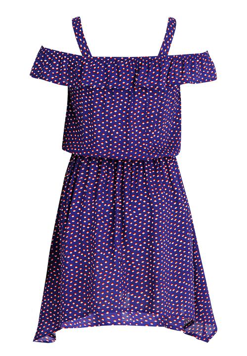 Rebel Republic - Woven Bardot Dress Multi-colour